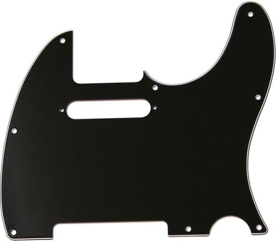 FENDER PICKGUARD, 3-PLY B/W/B TELECASTER, 8-HOLE MOUNT