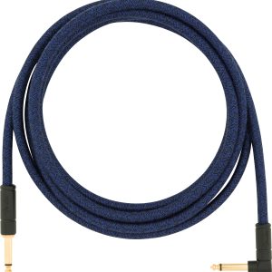FENDER 10' FESTIVAL INSTRUMENT CABLE, BLUE DREAM, RIGHT ANGLE