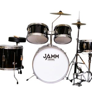 JAMM Junior-Sized Drum Sets 5 Piece Drum Set (Black)