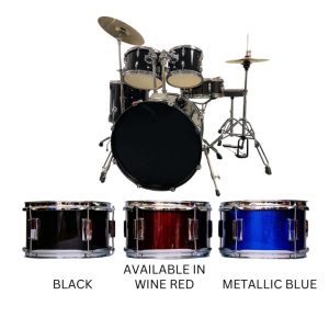 CANNON Full Size Complete Drum Set (Black)