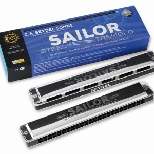 SEYDEL SAILOR STEEL, TRADITIONAL DIATONIC TREMOLO HARMONICA