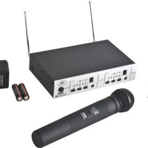 Peavey PV 16DR Channel UHF Dual Receiver  1 Hand Held & 1 BL System (3017170)