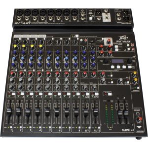 Peavey PV 14 AT   Mixer comes equipped with Bluetooth and Auto-Tune pitch correction (3612630)