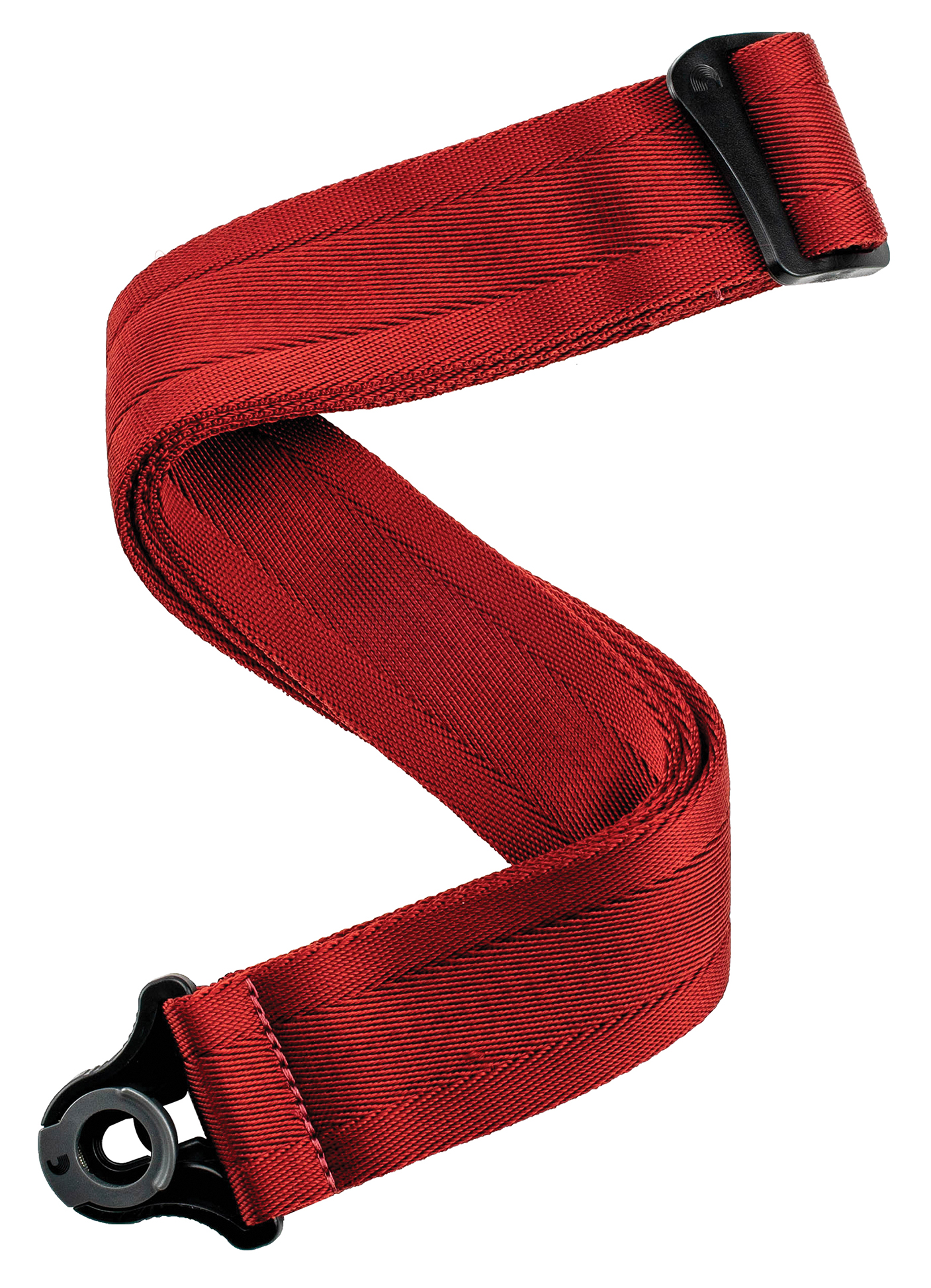 D'ADDARIO AUTO LOCK GUITAR STRAP, NYLON, BLOOD RED