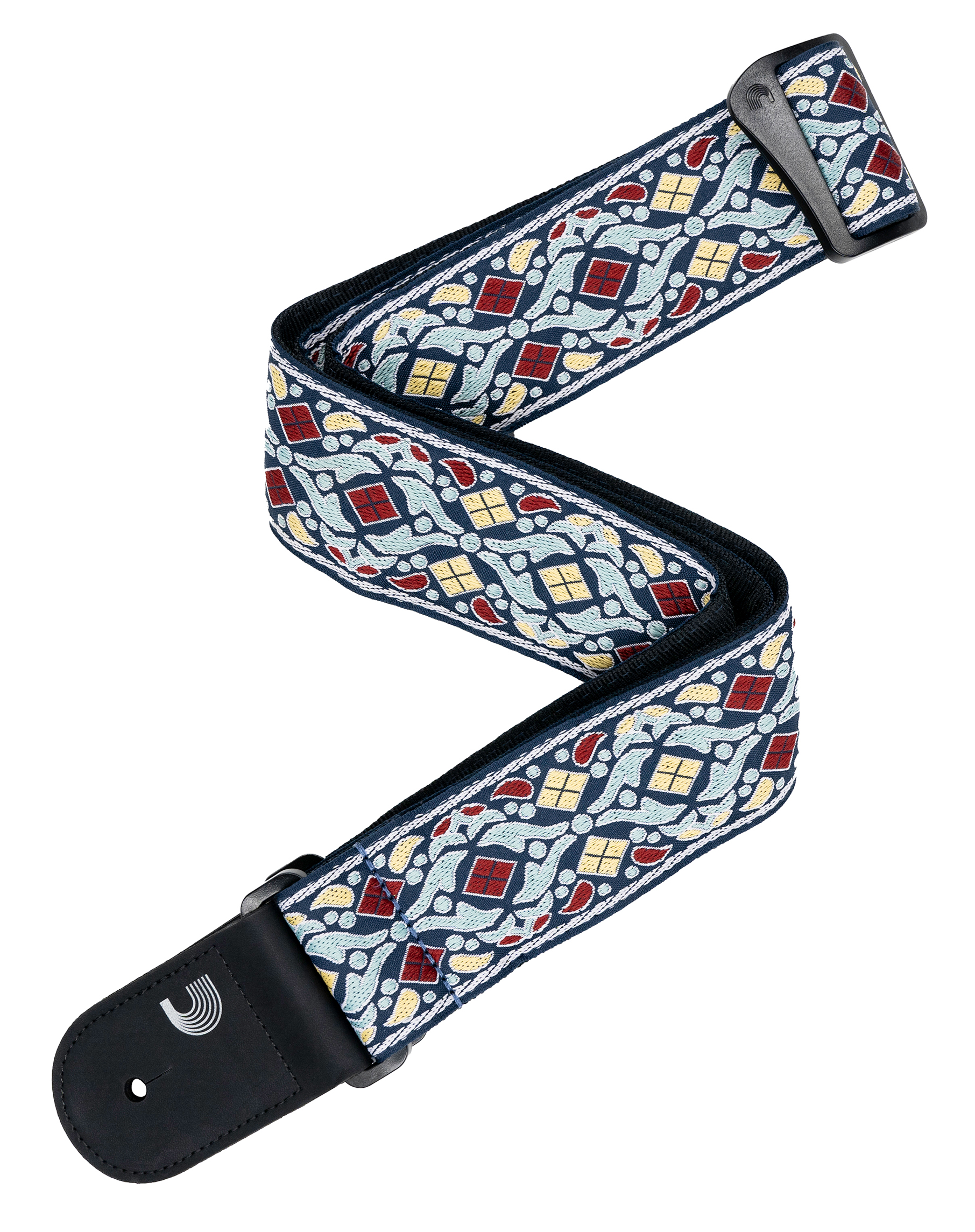 D'ADDARIO ECO COMFORT WOVEN GUITAR STRAP, NAVY
