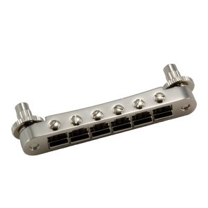 GROVER TUNE-O-MATIC GUITAR BRIDGE NICKEL (UNNOTCHED)