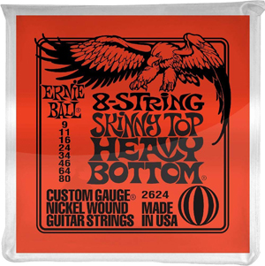 ERNIE BALL SLINKY 8-STRING ELECTRIC GUITAR STRING SET