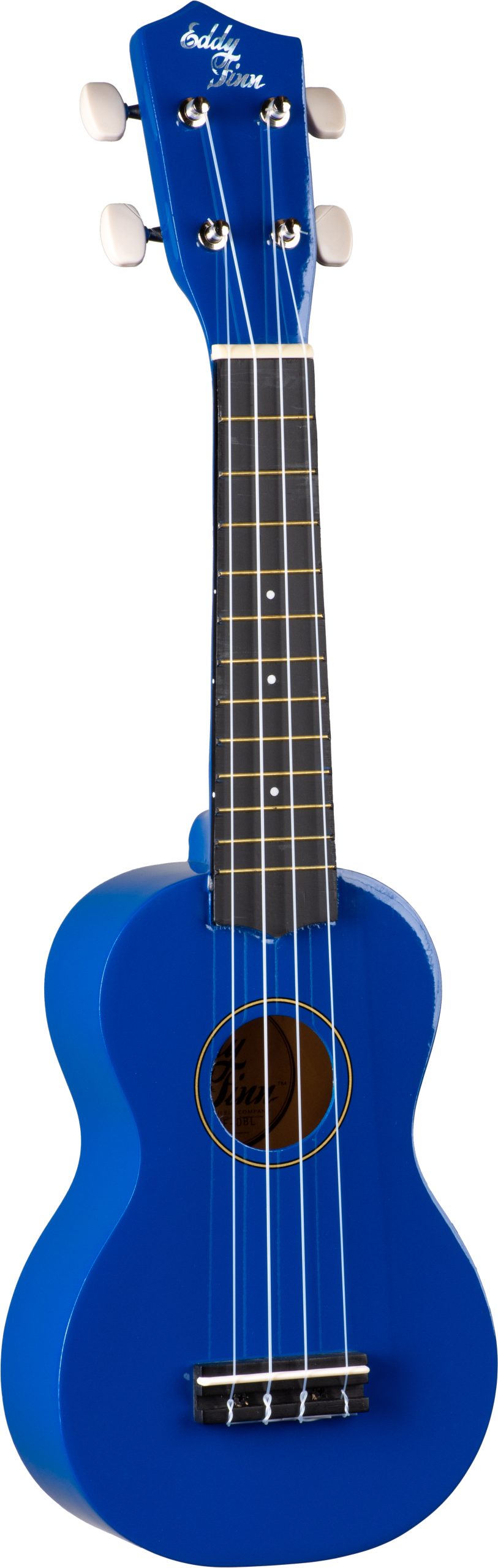 EDDY FINN SOPRANO UKULELE WITH BAG, GLOSS FINISH, DARK BLUE