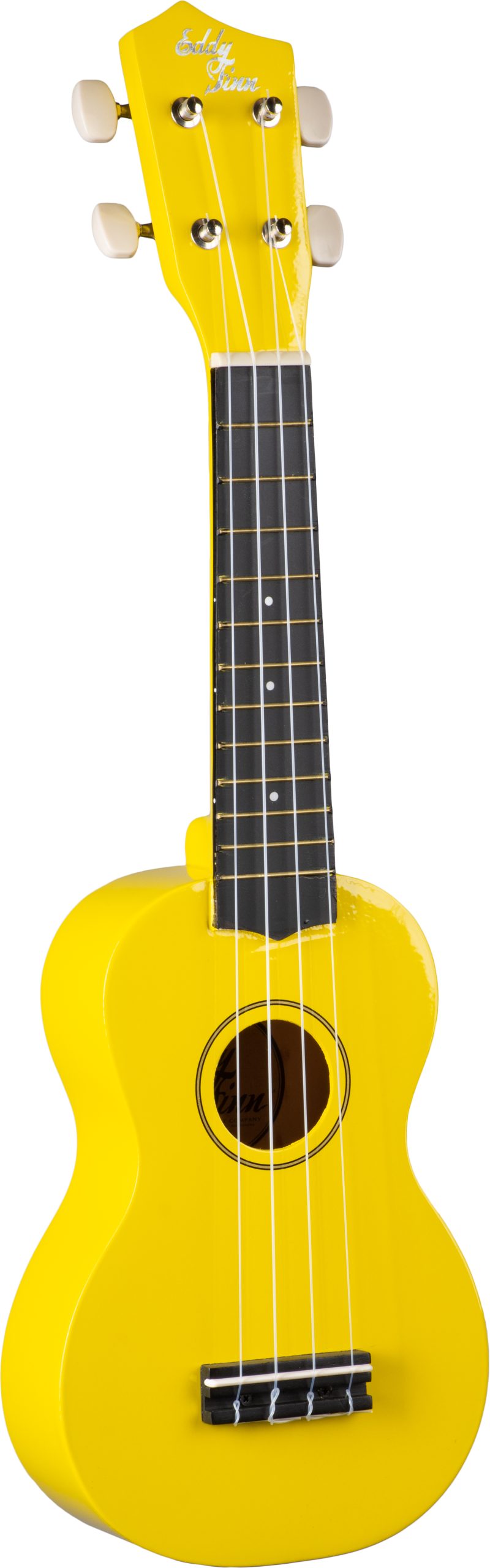 EDDY FINN SOPRANO UKULELE WITH BAG, GLOSS FINISH, YELLOW