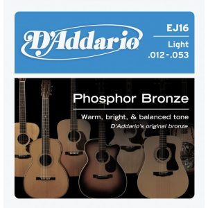 D'ADDARIO PHOSPHOR BRONZE GUITAR STRING SET