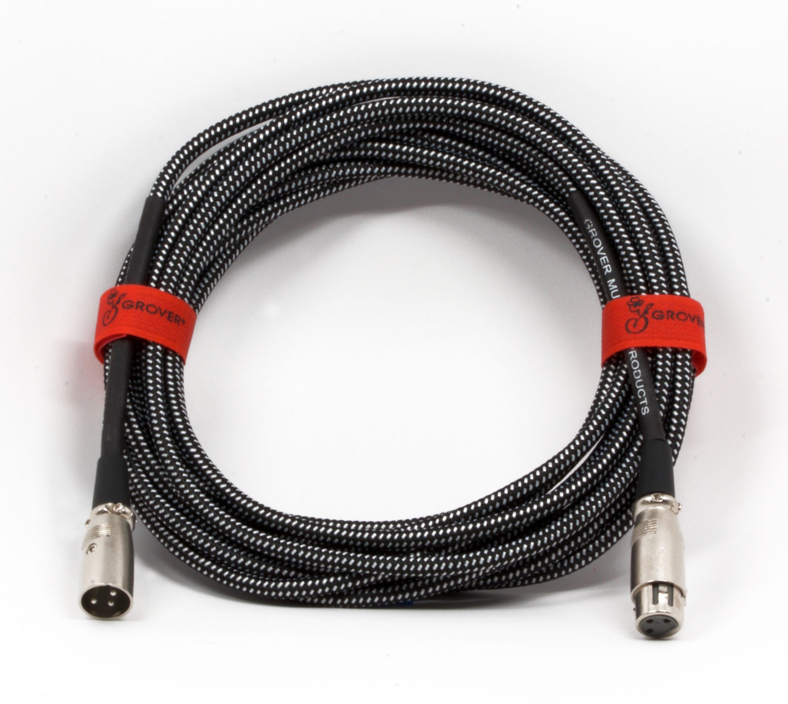GROVER MICROPHONE XLR FEMALE TO TO XLR MALE, LOW Z CABLE 25'