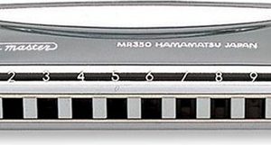 SUZUKI PROMASTER DELUXE 10 HOLE DIATONIC HARMONICA, KEY OF A