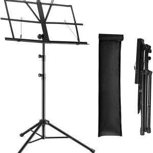Folding Metal Music Stand with Carry Bag