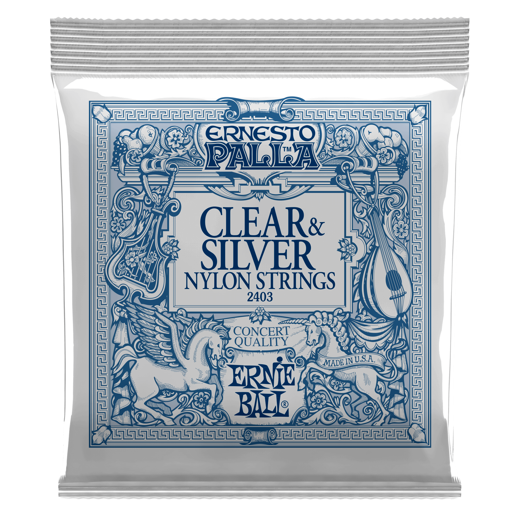 Ernesto Palla Clear & Silver Nylon Classical Guitar Strings