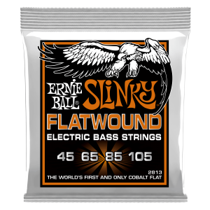 Hybrid Slinky Flatwound Electric Bass Strings - 45-105 Gauge