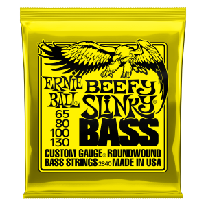 Beefy Slinky Nickel Wound Electric Bass Strings - 65-130 Gauge