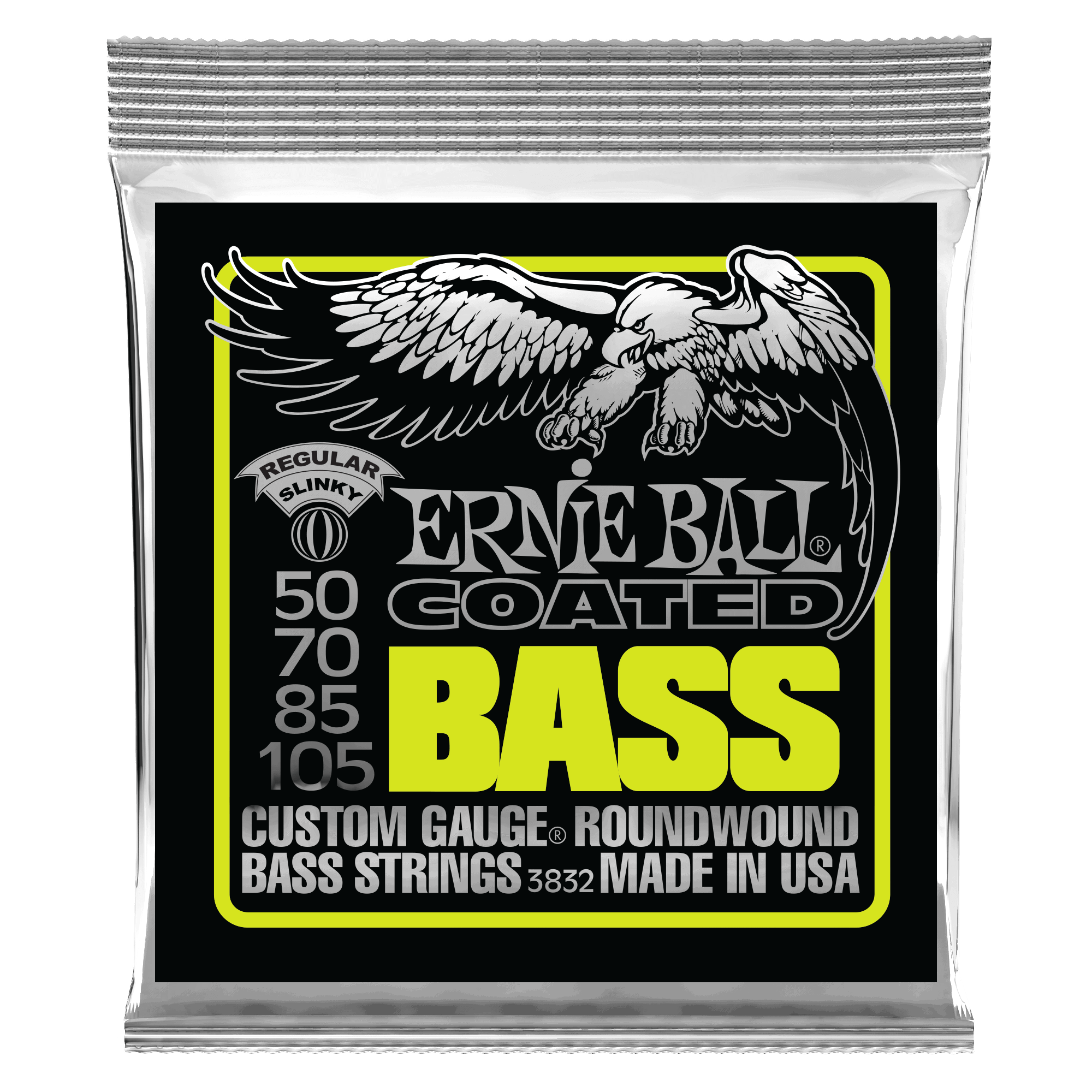Regular Slinky Coated Electric Bass Strings - 50-105 Gauge