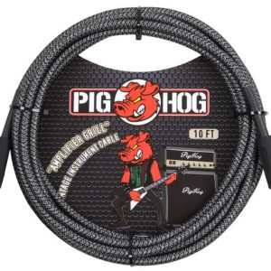 PIG HOG VINTAGE SERIES INSTRUMENT CABLE, 10FT, AMPLIFIER GRILL