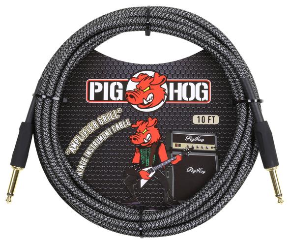 PIG HOG VINTAGE SERIES INSTRUMENT CABLE, 10FT, AMPLIFIER GRILL