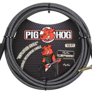 PIG HOG VINTAGE SERIES INSTRUMENT CABLE, 10FT, AMPLIFIER GRILL