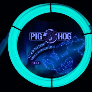 PIG HOG GLOW IN THE DARK INSTRUMENT CABLE, 10FT