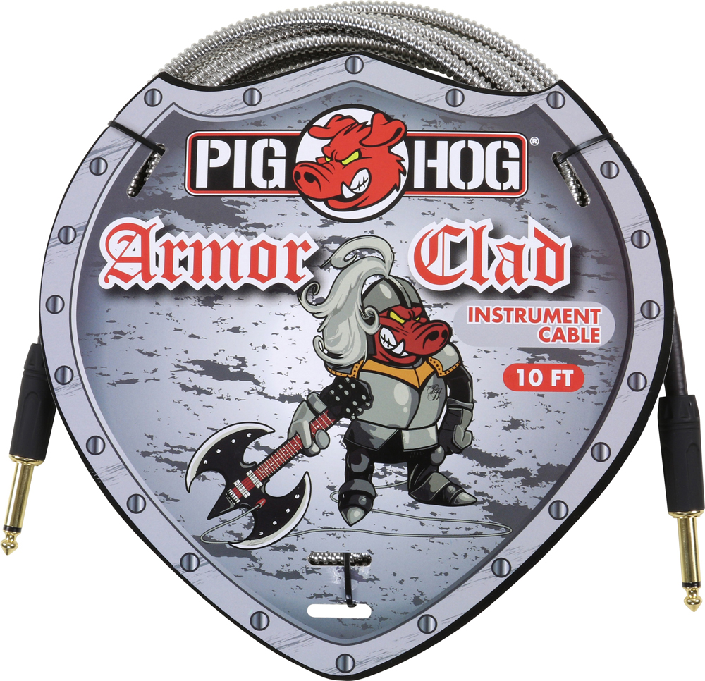 PIG HOG ARMOR CLAD INSTRUMENT CABLE, 10ft