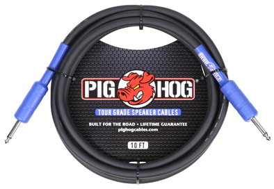 Pig Hog Speaker Cable, 10ft (14 gauge wire)