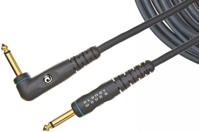 D'ADDARIO CUSTOM SERIES RIGHT ANGLE TWISTED PAIR INSTRUMENT CABLE