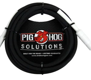 Pig Hog Cable - 1/4" TRS to 1/8" mini, 6ft
