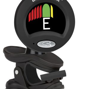 SNARK CLIP-ON TUNER, TUNES ANY GUITAR OR BASS, BLACK SILVER