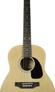 TANARA 3/4 SIZE ACOUSTIC GUITAR, L-36", D-4", LOWER BOUT-14",