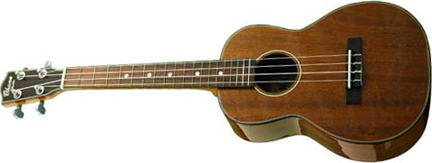 OHANA TENOR UKULELE, 19-FRET, SOLID MAHOGANY TOP/BACK/SIDES,